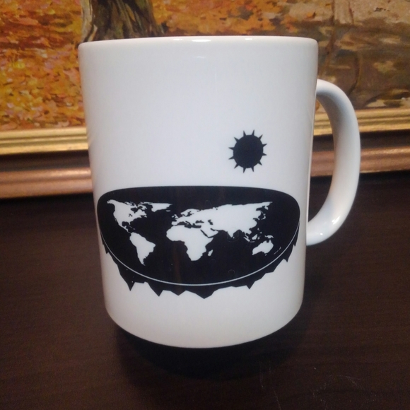 🌎 Flat Earth ☕ Coffee Mug Cup Conspiracy Theory 😊 Planet Space 🌌 FlatEarth - Picture 6 of 6
